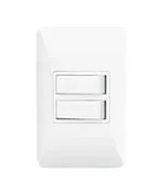 Interruptor duplo com placa – interruptores na Coreval em Taubaté